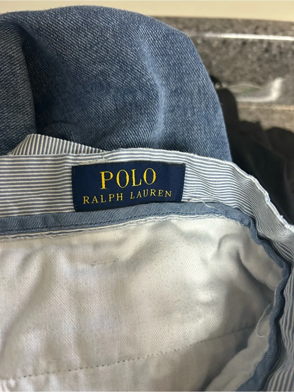 Men's Light Blue Seersucker Shorts